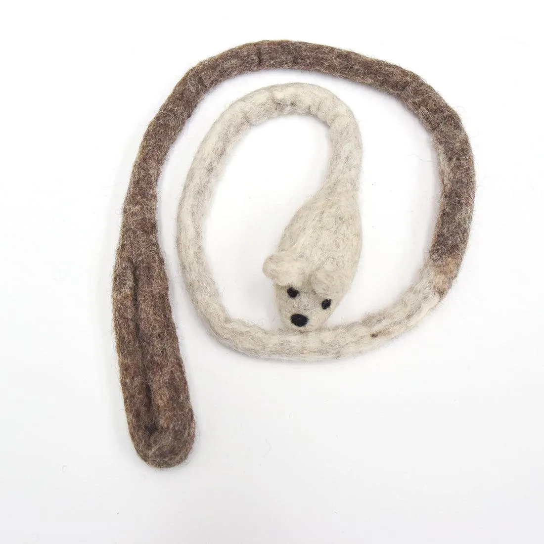 Felt Mouse Teaser Cat Toy - Grey