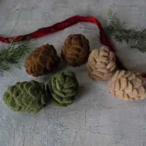 Felt Pine Cones