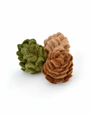 Felt Pinecones - Set of 3