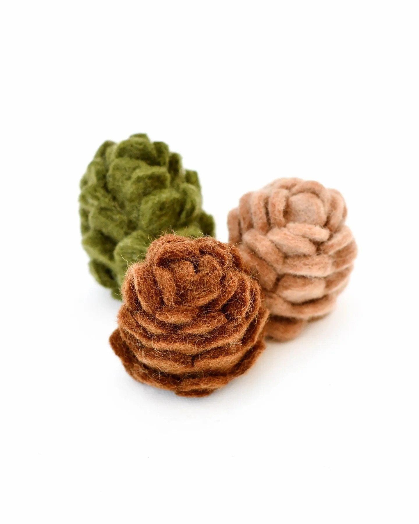 Felt Pinecones - Set of 3