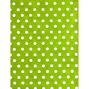 Felt Sheet Lime with Dots 09 x 12in