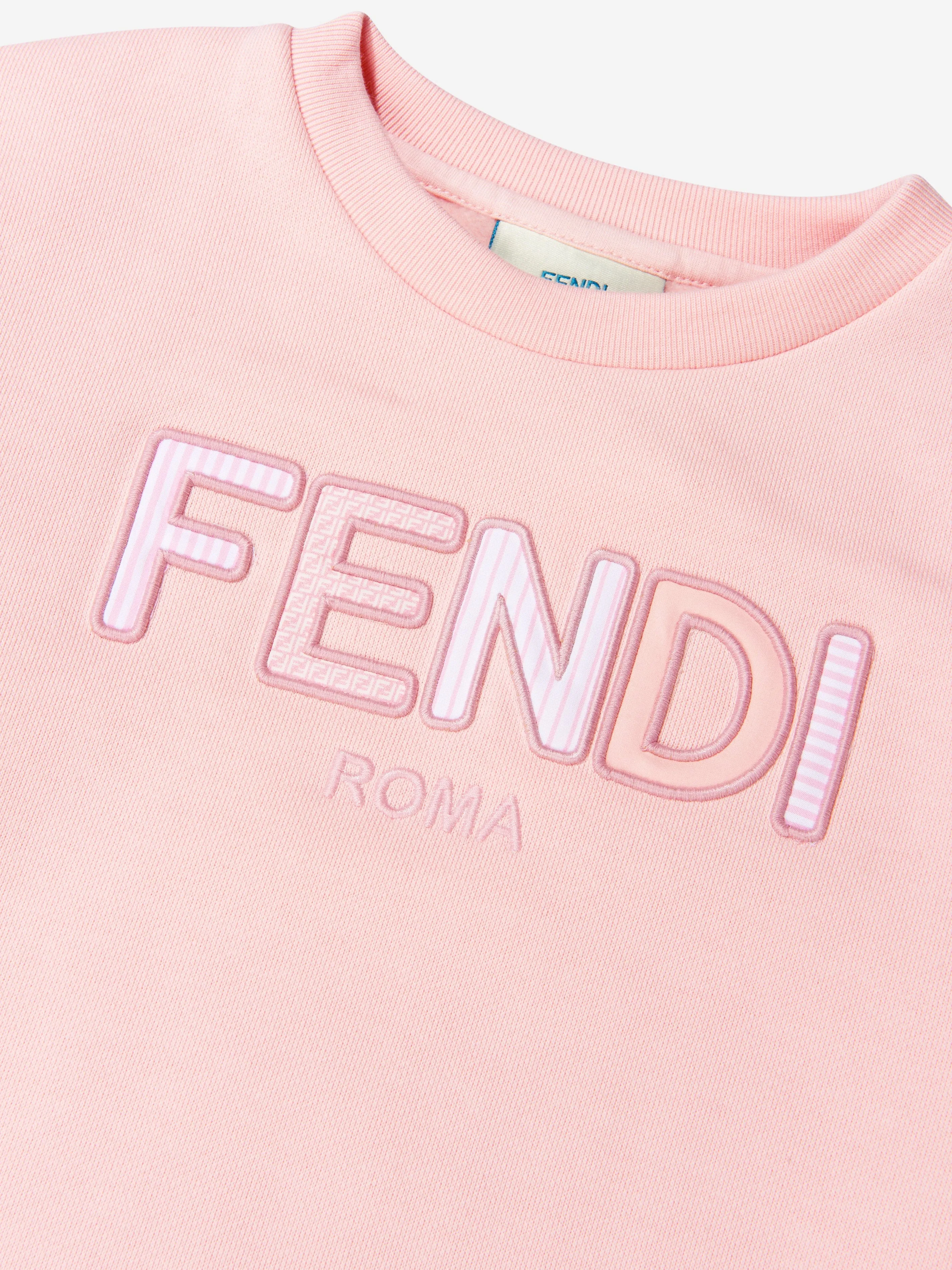 Fendi Unisex Cotton Logo Sweat Top