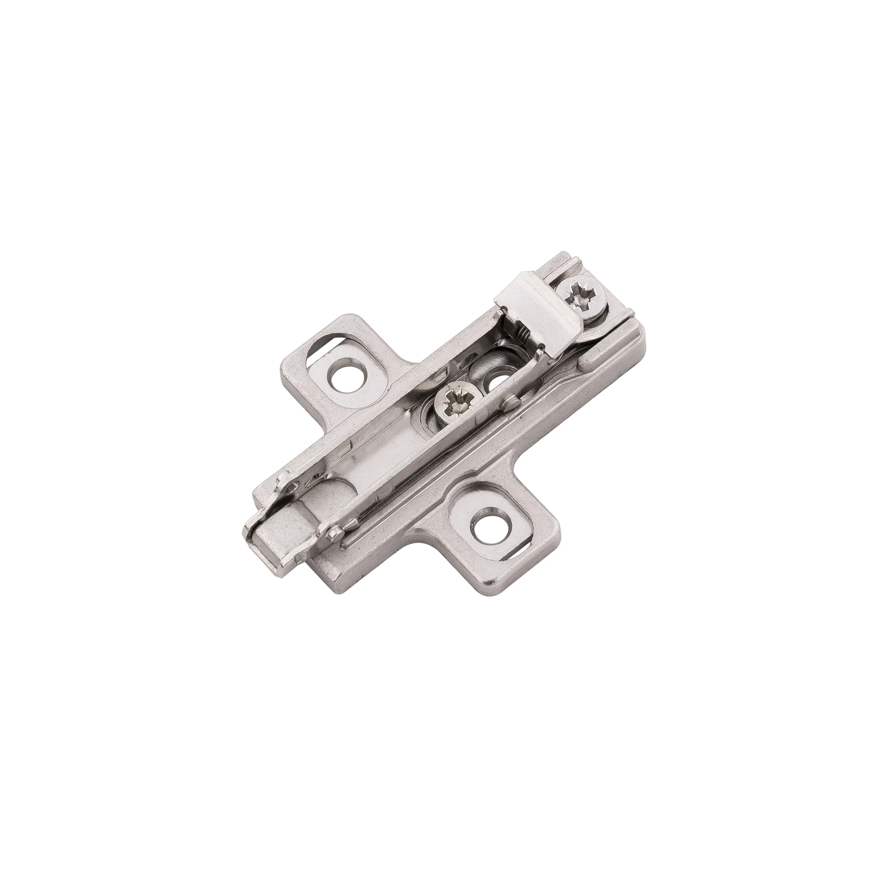 Frameless 0mm Polished Nickel Hinge Mounting Plate