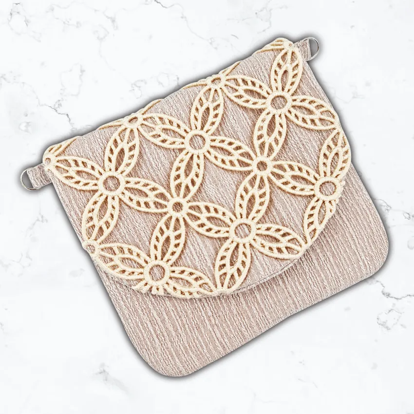 Free Standing Lace Clutch