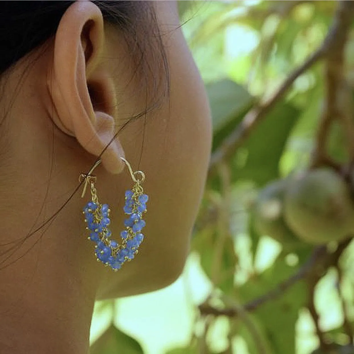 Fringe Hoop Earrings