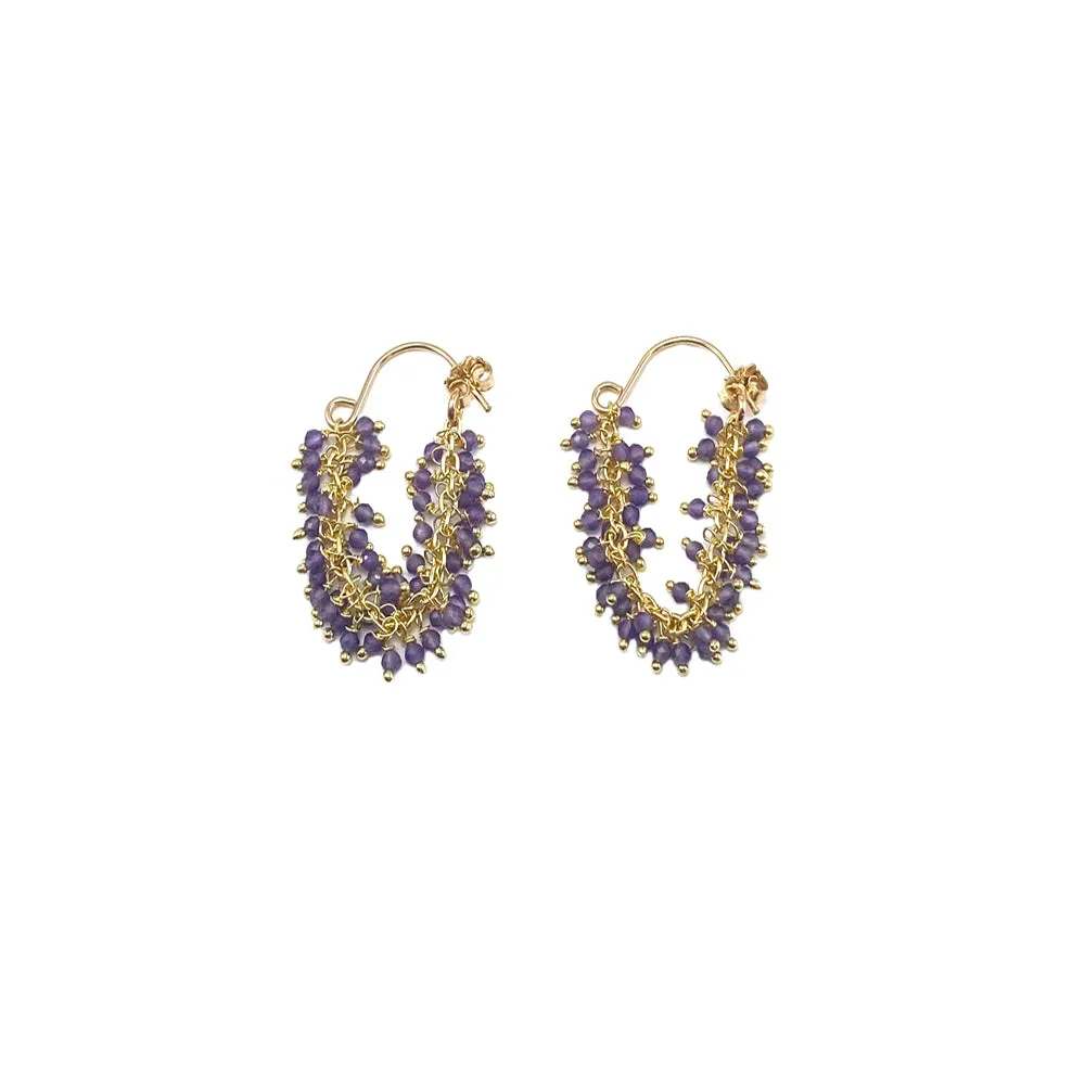 Fringe Hoop Earrings