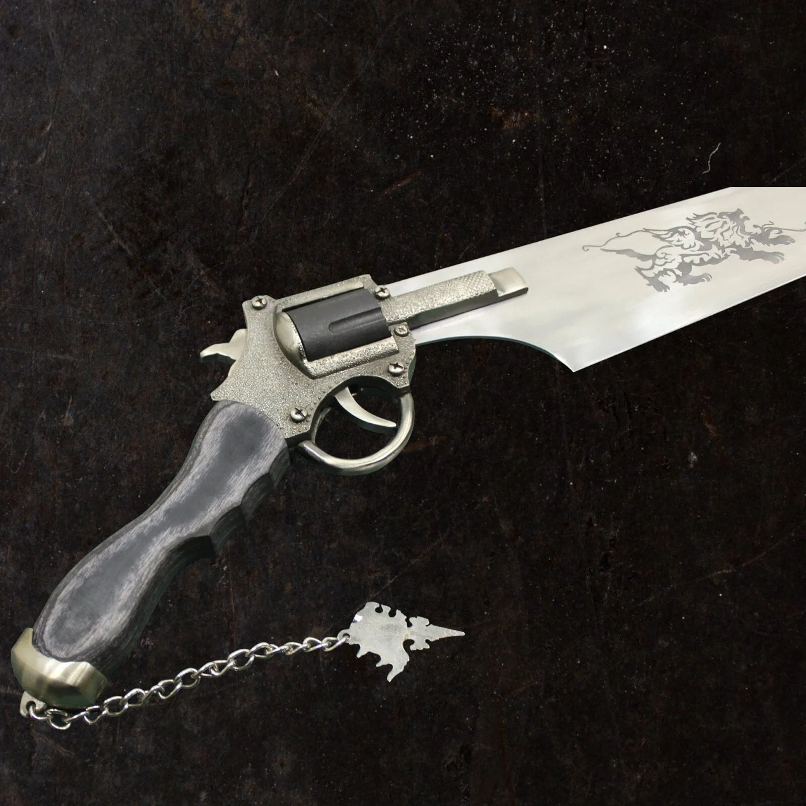 Functional Squall Gunblade Revolver Sword