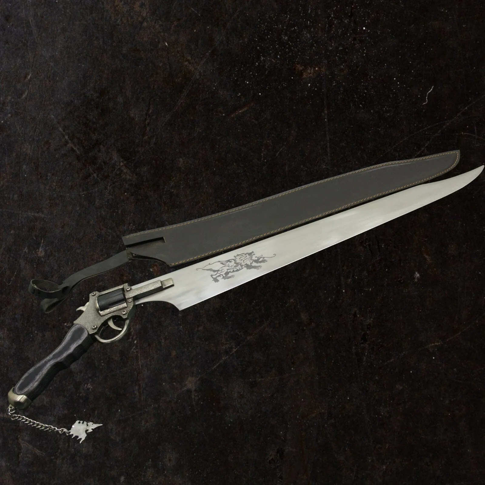 Functional Squall Gunblade Revolver Sword