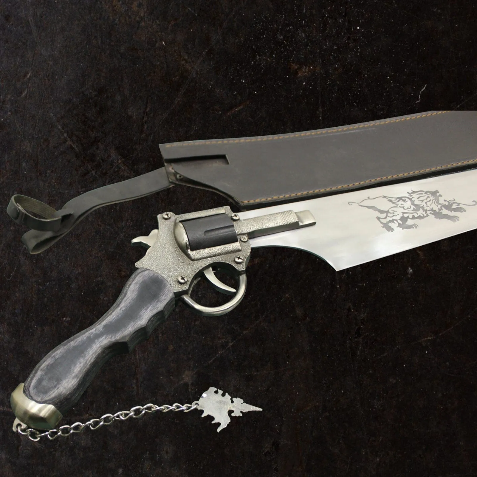 Functional Squall Gunblade Revolver Sword