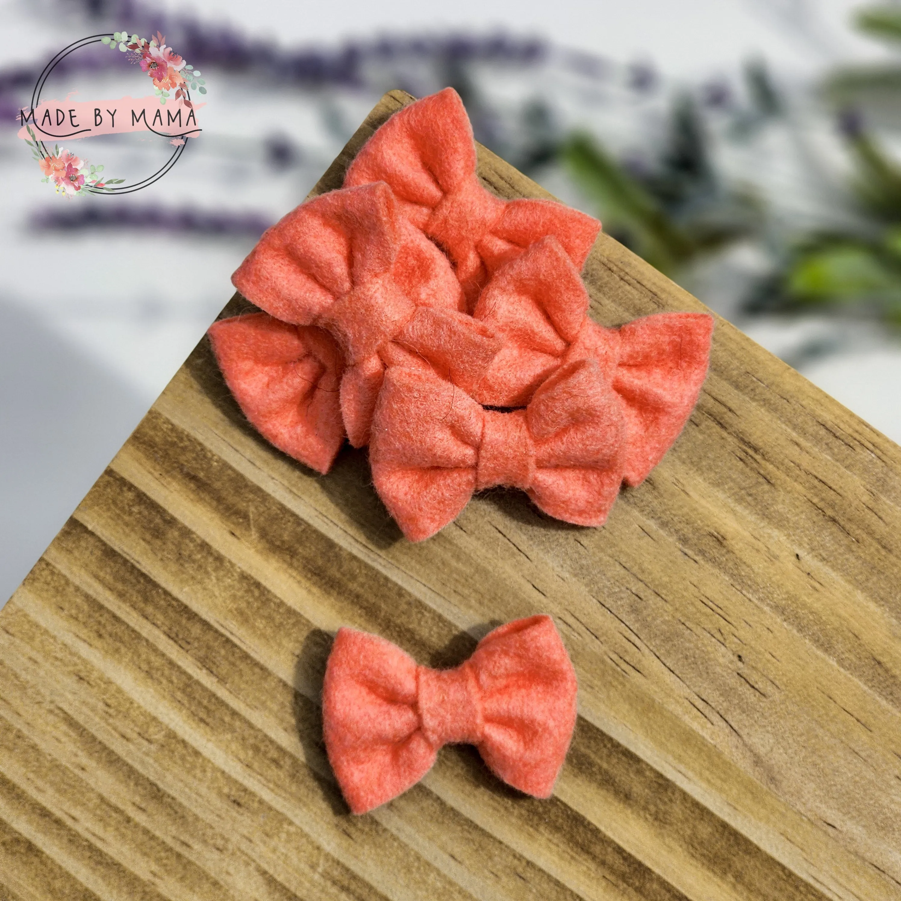 Georgia Peach Felt Bow