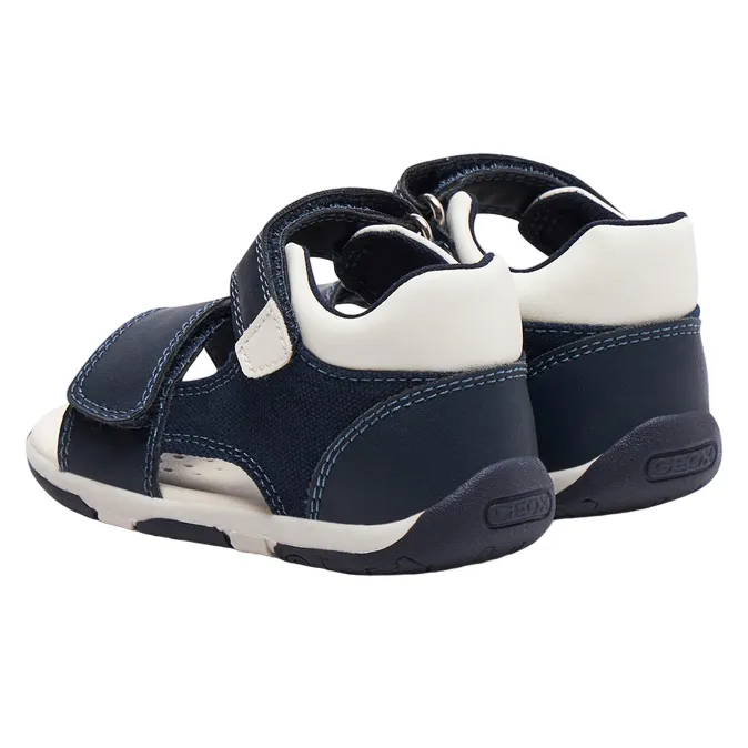 Geox sandalo da bambino Tapuz B450XB 05410 C4211 blu bianco
