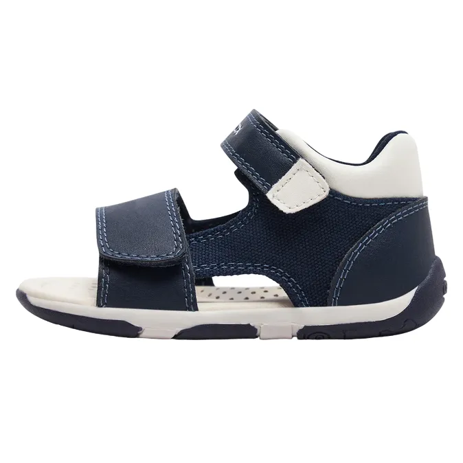 Geox sandalo da bambino Tapuz B450XB 05410 C4211 blu bianco