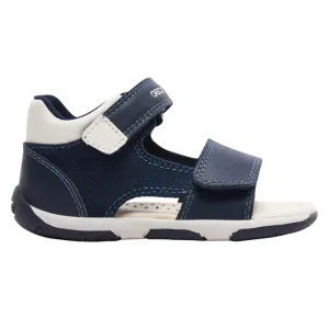 Geox sandalo da bambino Tapuz B450XB 05410 C4211 blu bianco