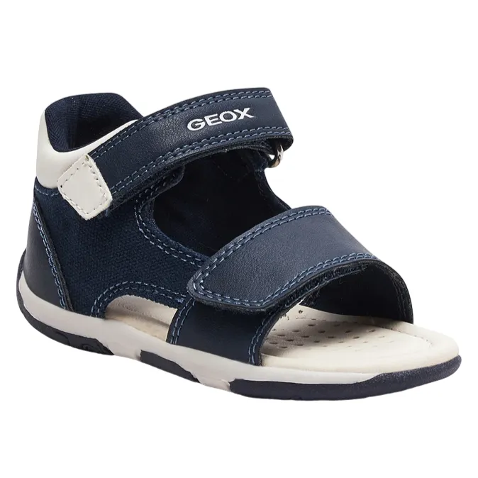 Geox sandalo da bambino Tapuz B450XB 05410 C4211 blu bianco