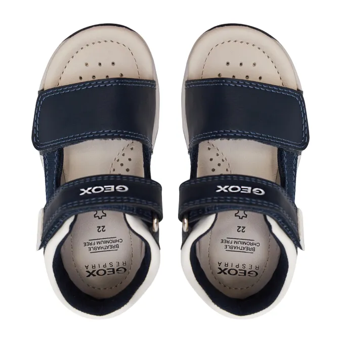 Geox sandalo da bambino Tapuz B450XB 05410 C4211 blu bianco