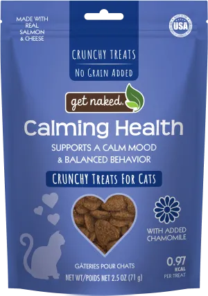 Get Naked® Calming Health Functional Crunchy Treats for Cats, Salmon & Cheese Flavor