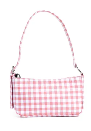 Gingham Shoulder Bag Dusty Pink