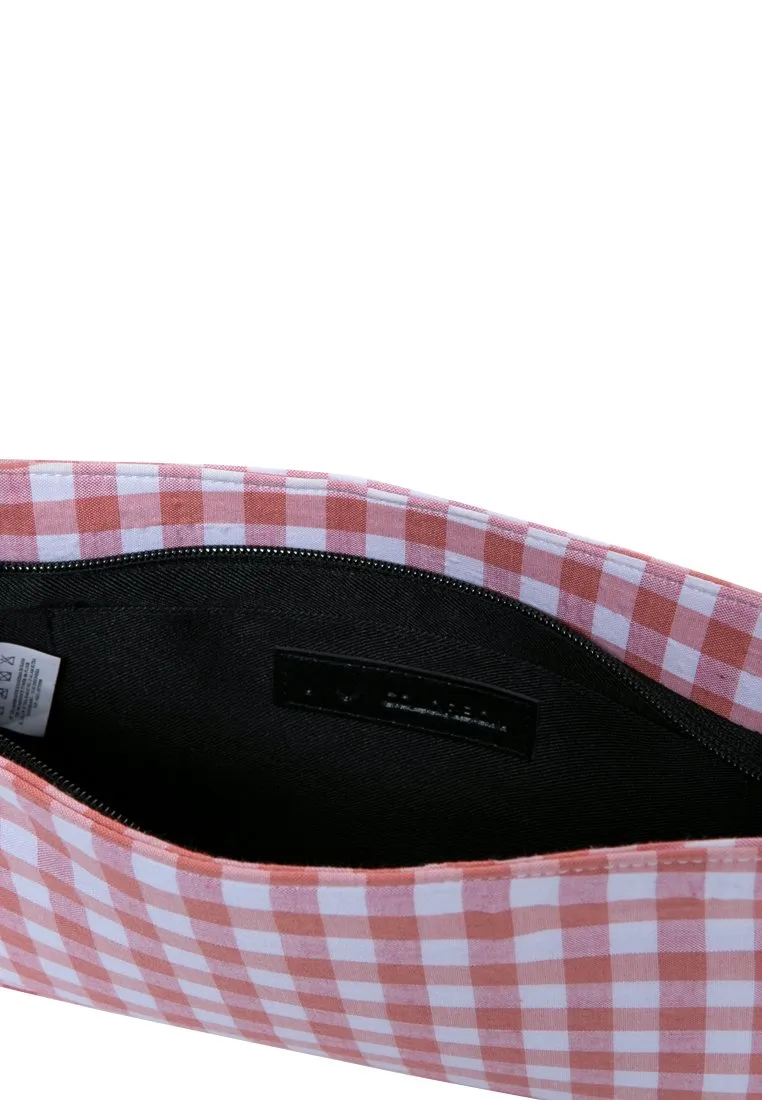Gingham Shoulder Bag Dusty Pink