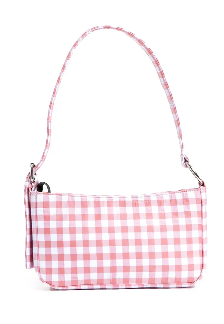 Gingham Shoulder Bag Dusty Pink