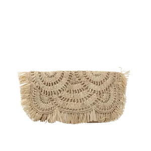 Giselle Scallop Fringe Clutch