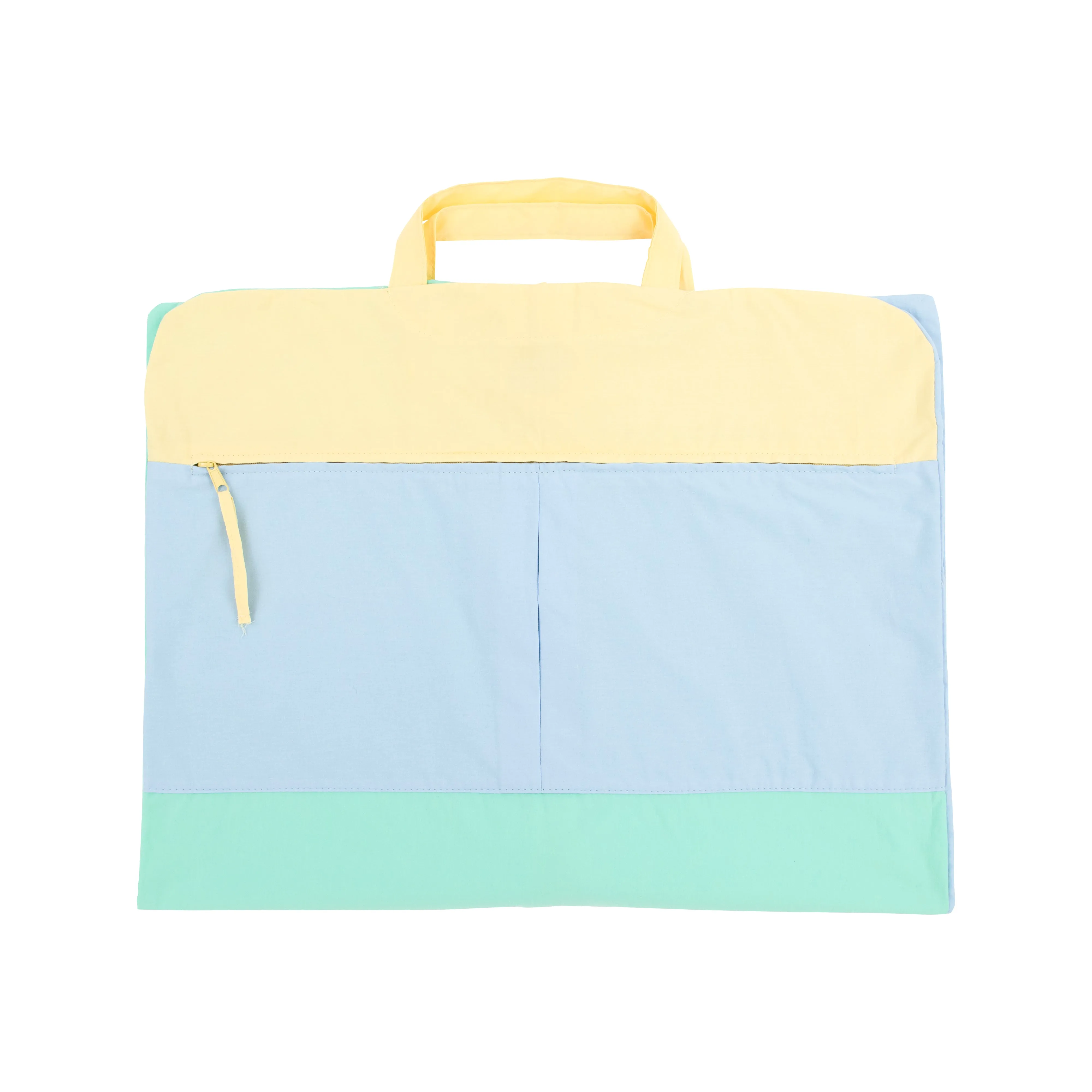 Graham Garment Bag - Buckhead Blue, Sea Island Seafoam, and Lake Worth Yellow