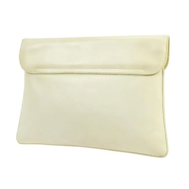 Gucci Envelope Top Stone Colored Leather Clutch
