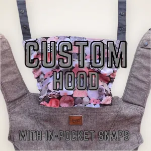 Happy Baby Hood With In-Pocket Snaps Custom Order