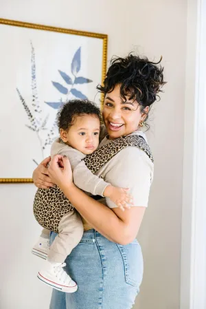 Happy Baby - Versa Baby Carrier | Leopard   Black Webbing
