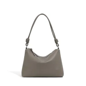 Head layer cowhide armpit large capacity single shoulder dumpling wrap 2896 gray