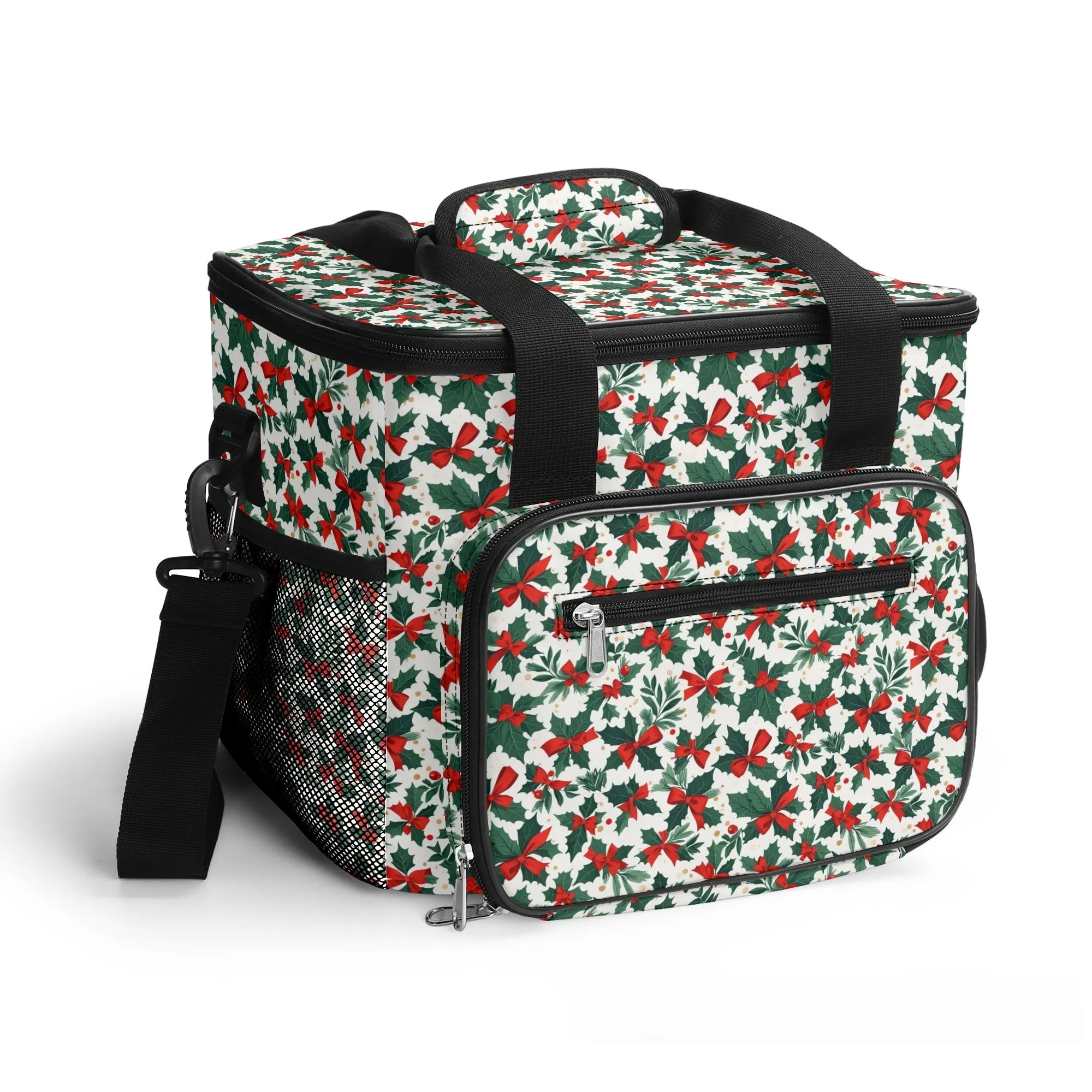 Holly Bow Insulated Leakproof Cooler Bag Lunch Box