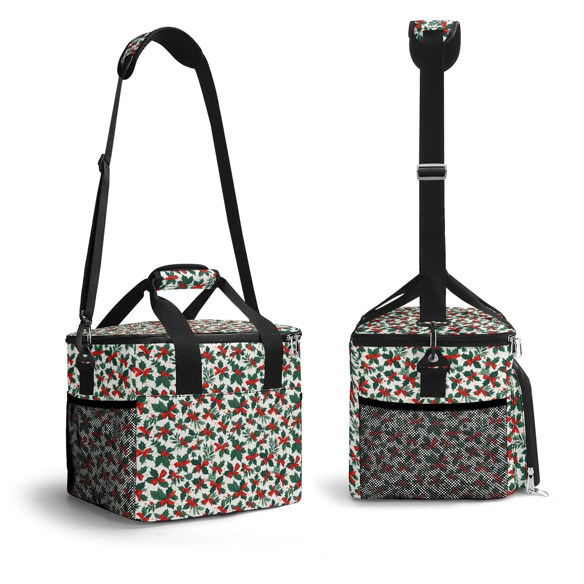 Holly Bow Insulated Leakproof Cooler Bag Lunch Box