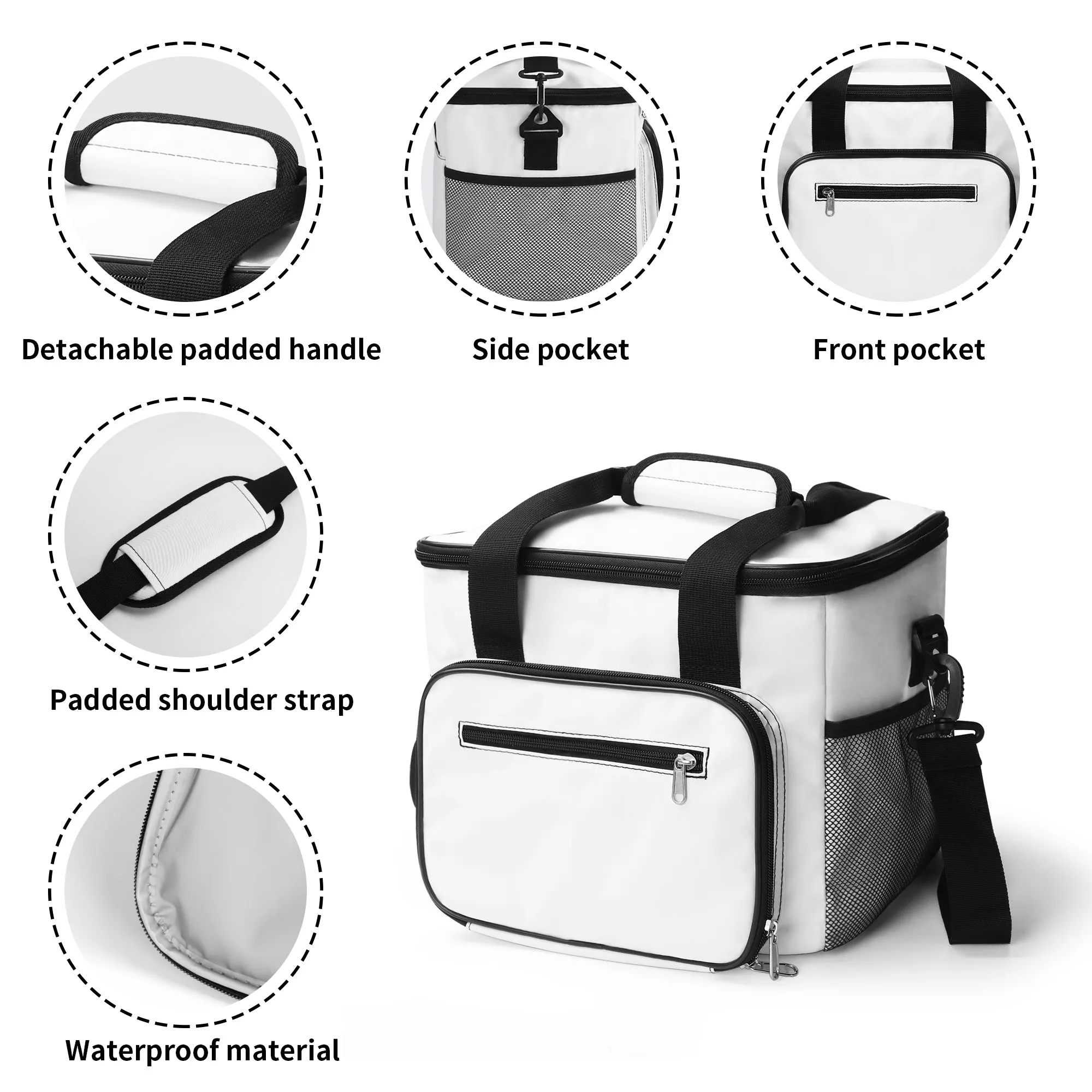 Holly Bow Insulated Leakproof Cooler Bag Lunch Box