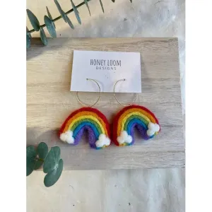 Honey Loom Designs: Rainbow Earrings