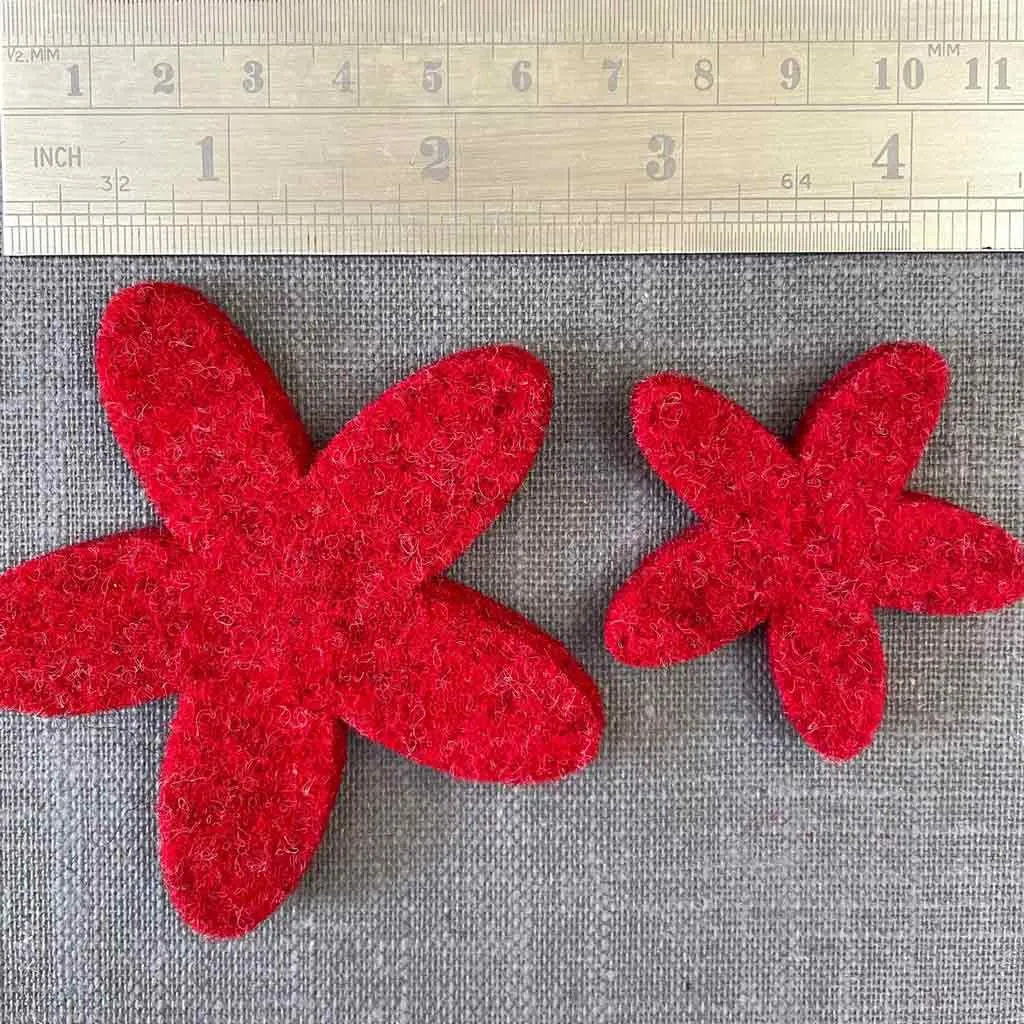 Joe's Toes Felt Daisy Flowers in Two Sizes