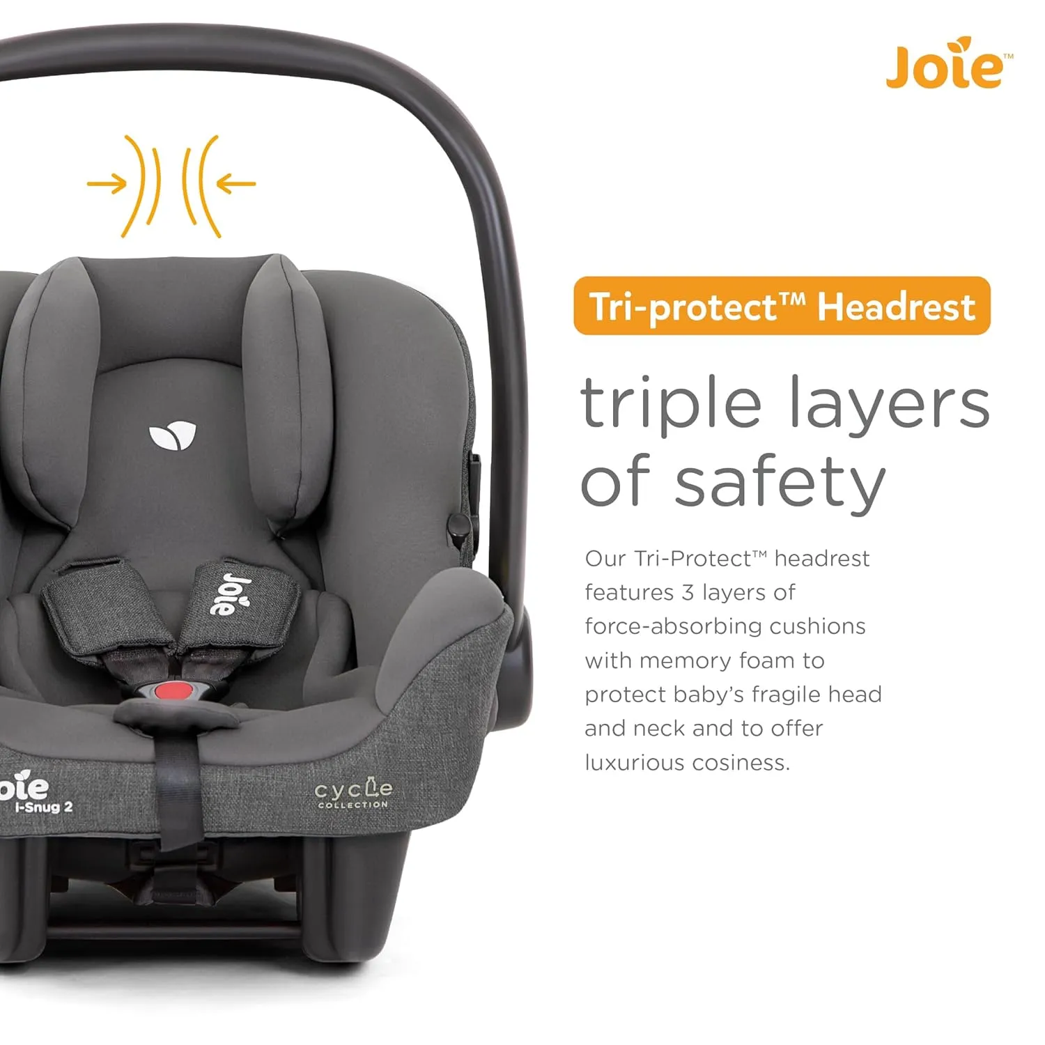 Joie Infant Carrier I-Snug™ 2 Shell Grey Birth  to 13 Kg