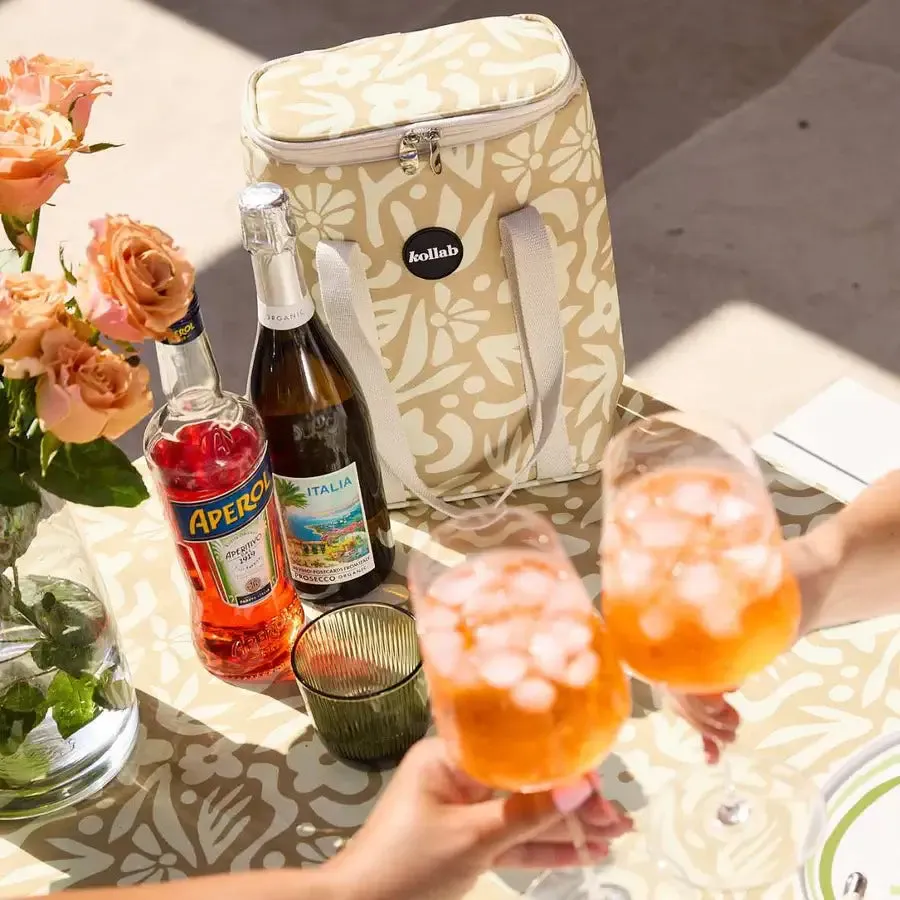 Kollab Wine Cooler Bag - Sorrento Bloom