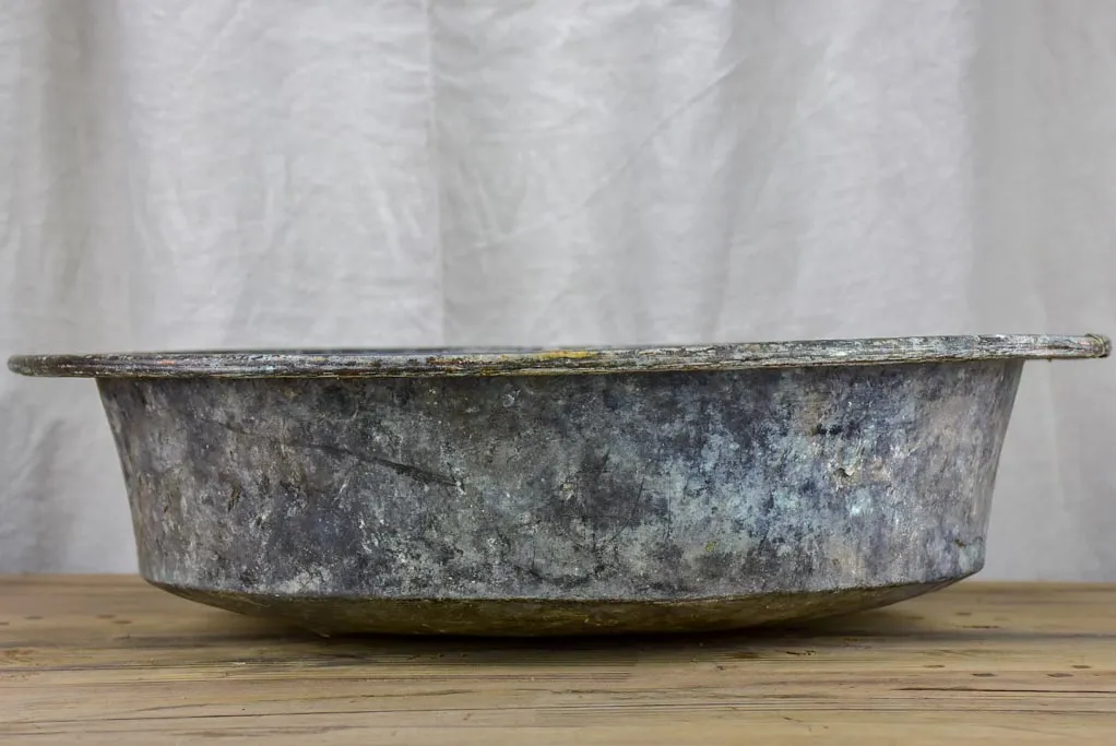 Large antique French copper pan