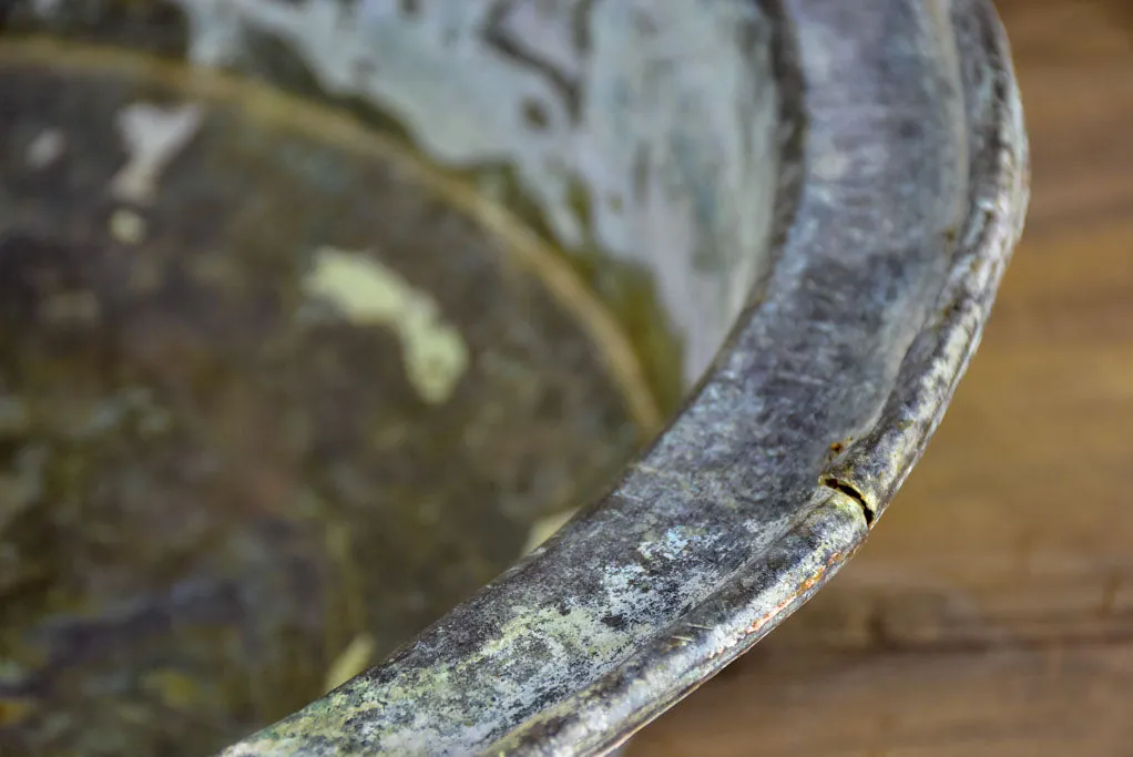 Large antique French copper pan