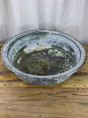 Large antique French copper pan