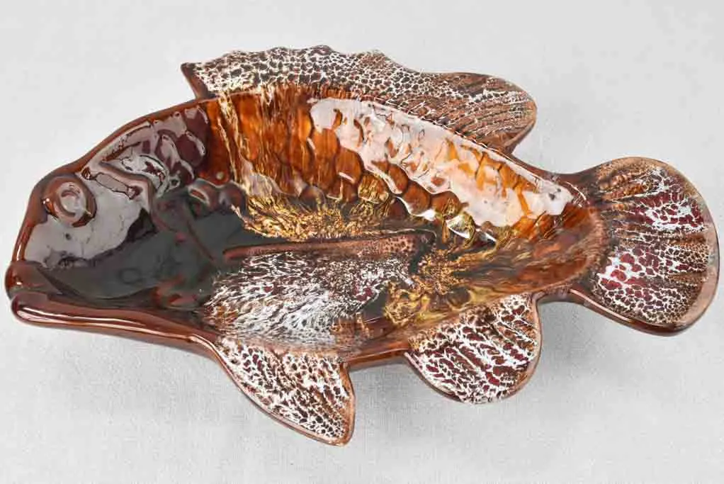 Large fish shaped bowl / salad bowl - Vallauris 17¾"