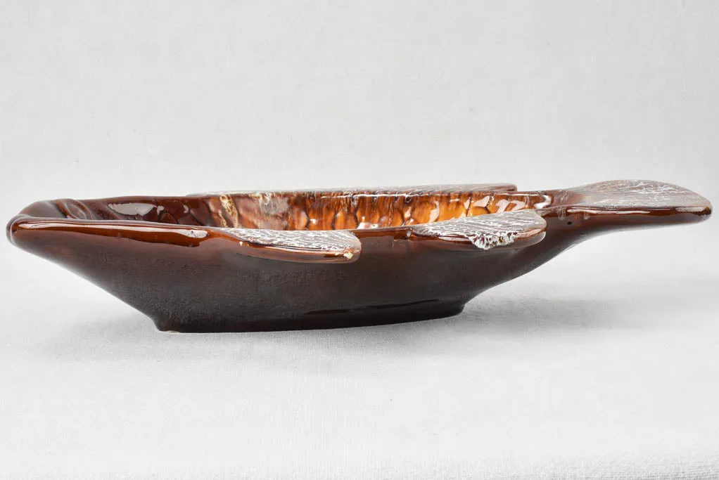 Large fish shaped bowl / salad bowl - Vallauris 17¾"