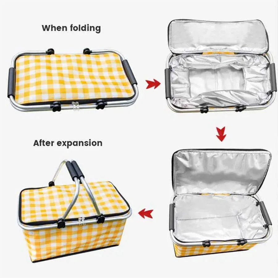 Large Folding Picnic Cooler Bag