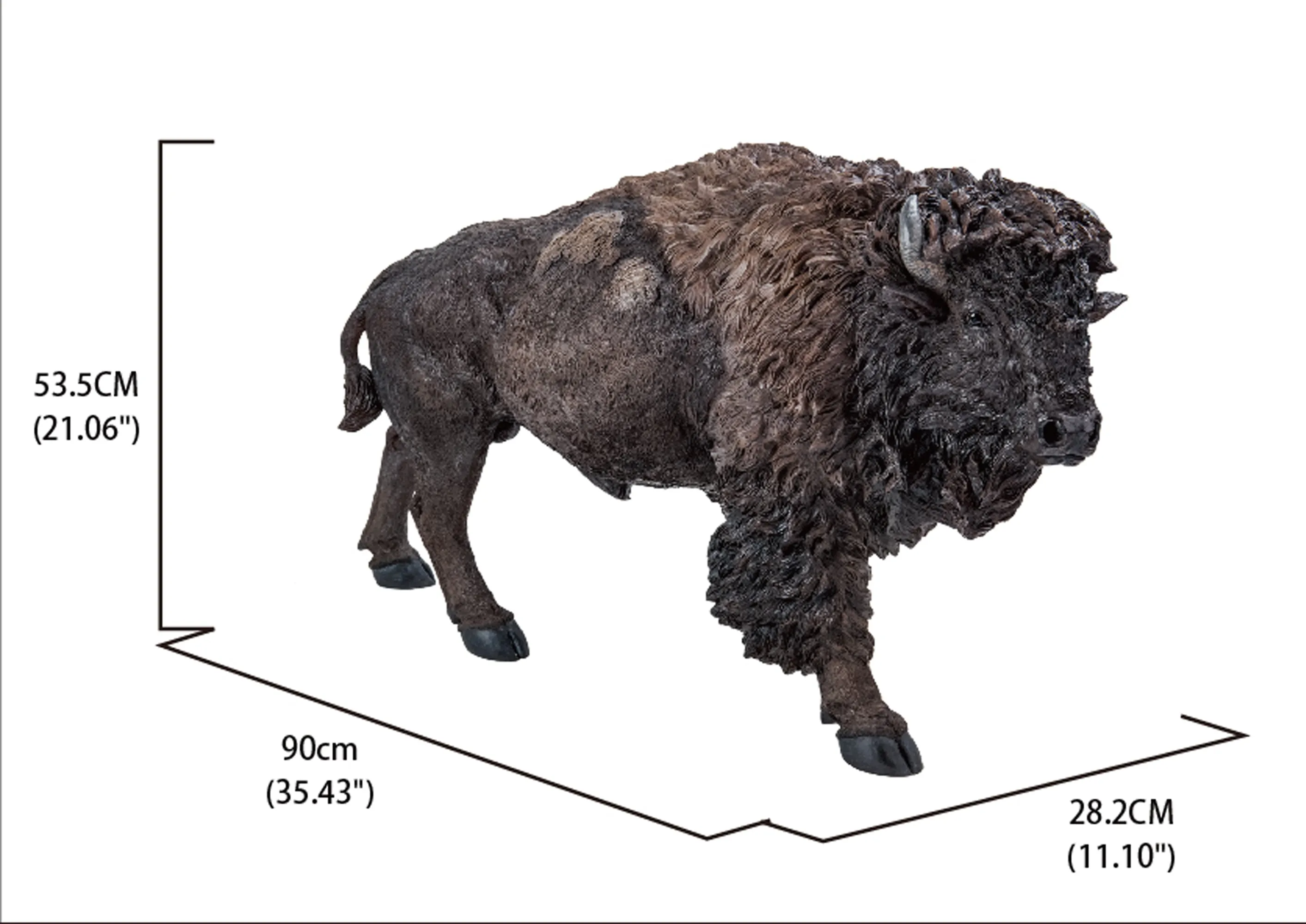 Large Size Bison Ornament