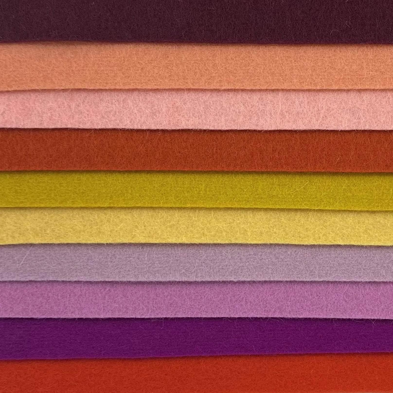 Large Wool Felt Roll - Sunset