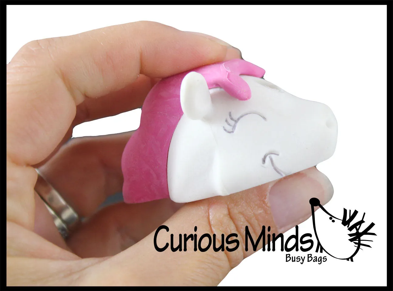 LAST CHANCE - LIMITED STOCK - Unique 3D Unicorn Eraser With Pencil Horn - Eraser is Pencil Holder - Novelty and Functional Adorable Eraser Novelty Prize, School Classroom Supply
