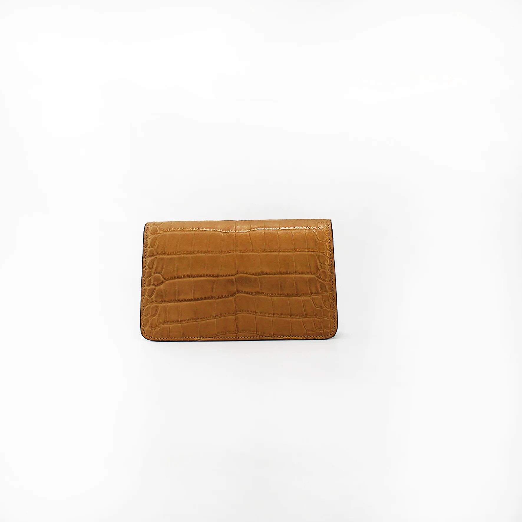 Le Clutch in Gold Croc