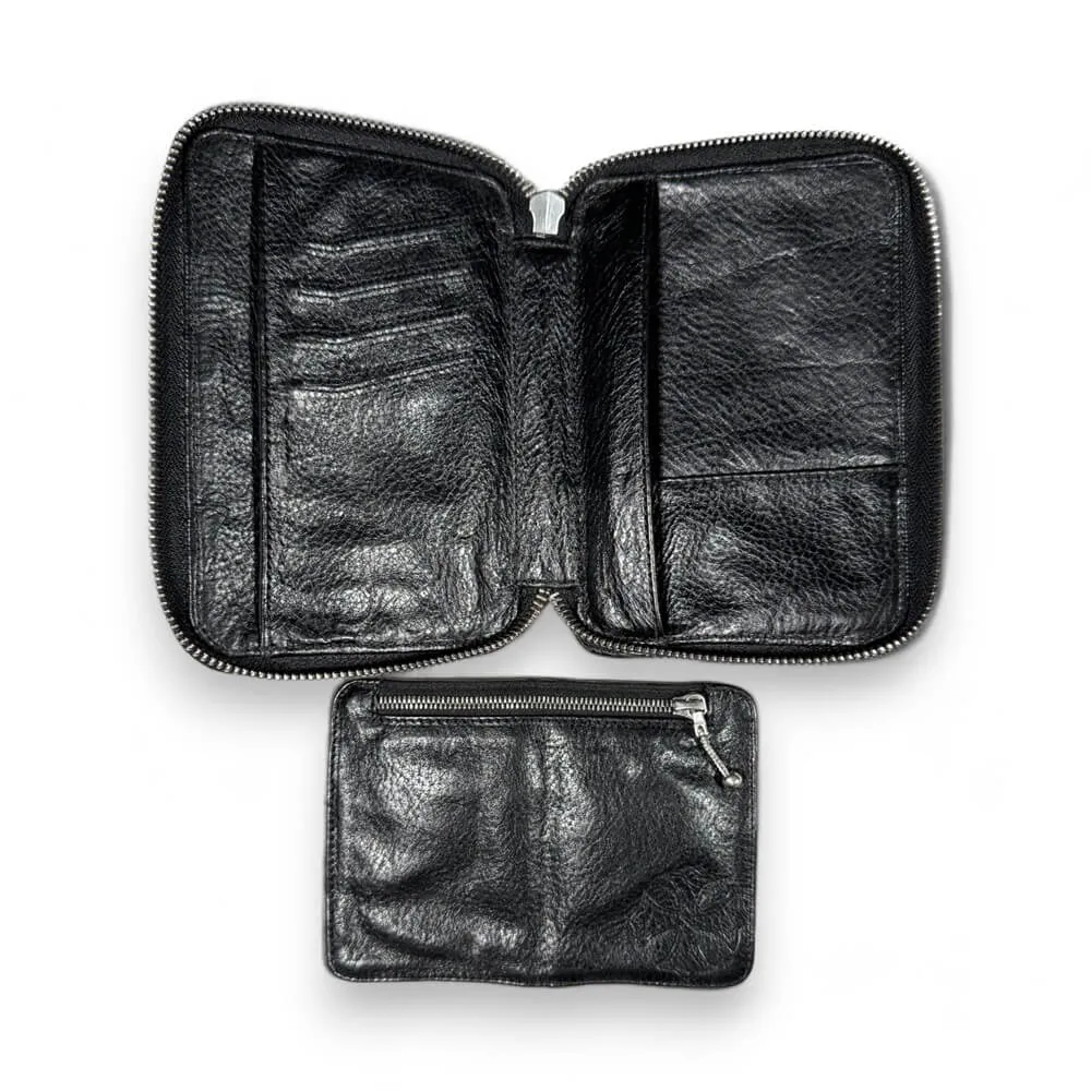 Leather Cemetery Cross Patch Wallet 'Bank Robber'