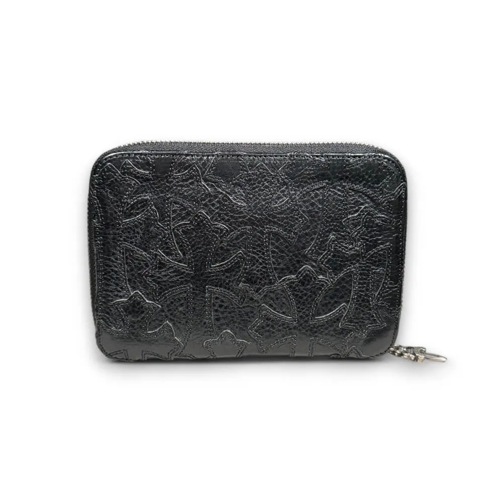 Leather Cemetery Cross Patch Wallet 'Bank Robber'