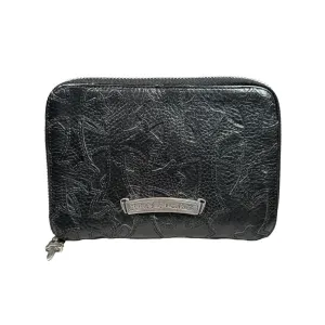Leather Cemetery Cross Patch Wallet 'Bank Robber'