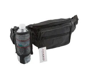 Leather Fanny Pack w/ Bottle Holder - 392